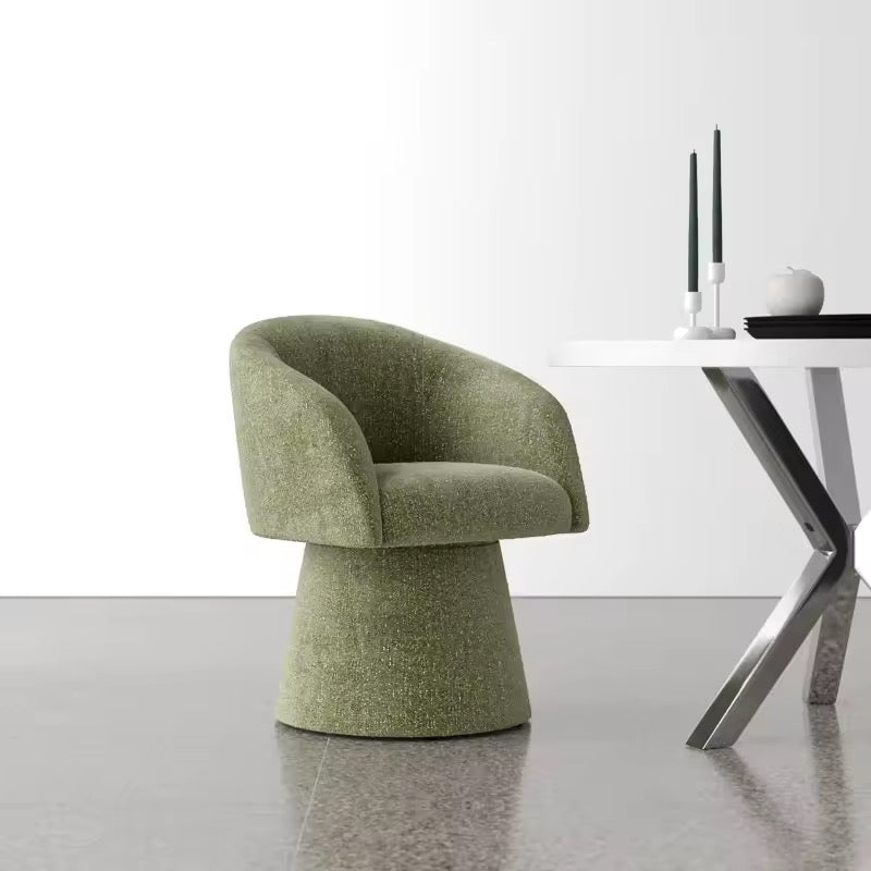 Chaise de salle à manger pivotante en tissu - Bohaé Paris