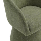 Chaise de salle à manger pivotante en tissu - Bohaé Paris