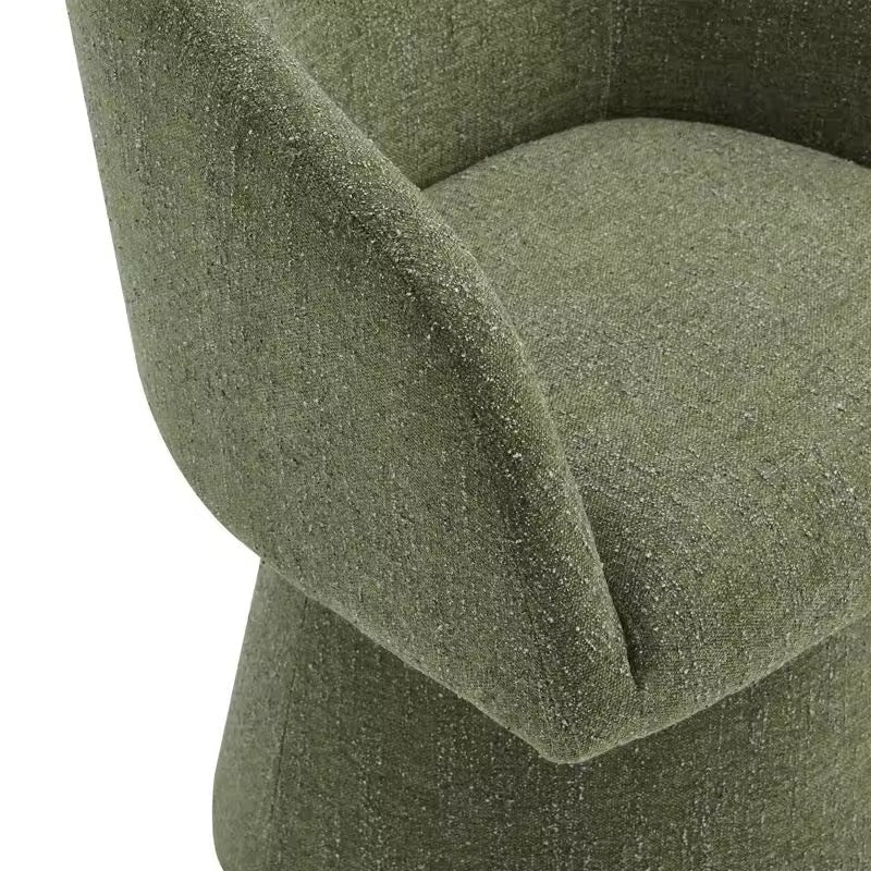 Chaise de salle à manger pivotante en tissu - Bohaé Paris