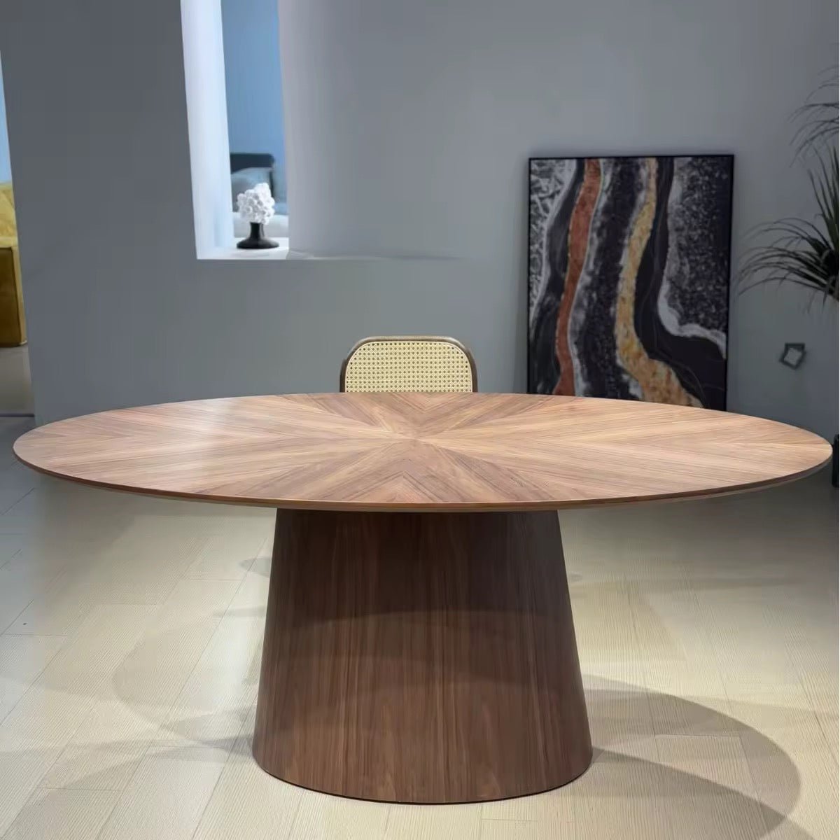 Table à manger ovale en bois - Bohaé Paris