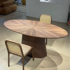 Table à manger ovale en bois - Bohaé Paris